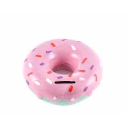 Pokladnička – ružový donut