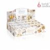 Vôňa: Okúzľujúca biela, Zlatá žiara
Obsah kartónu: 12 vonných sviečok (6 ks x 2 vône)
Obsah balenia: 115 g vonná sviečka
Hmotnosť kartónu: +/- 5.150 g
Vyrobené: Poľsko