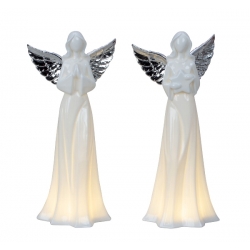 Anjeli s LED svetlom (2 ks)