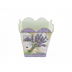 Kovový kvetináč "Lavender"
