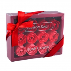 Mydlové ruže v darčekovom boxe